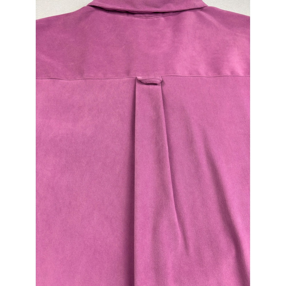 Mainstreet Blues Vintage Mauve Purple Faux Suede Button Front Shirt 3X Plus - Picture 7 of 8